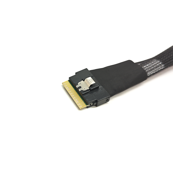 Slimline SAS8654 8i 74P Full Anti-Package Slant Plug to 2 HD SAS8643 Server Connection Cable