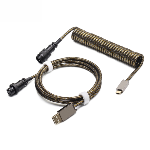 1.5m Paracord USB C Cable for Mechanical Keyboard USB To Type-c Extension Cable